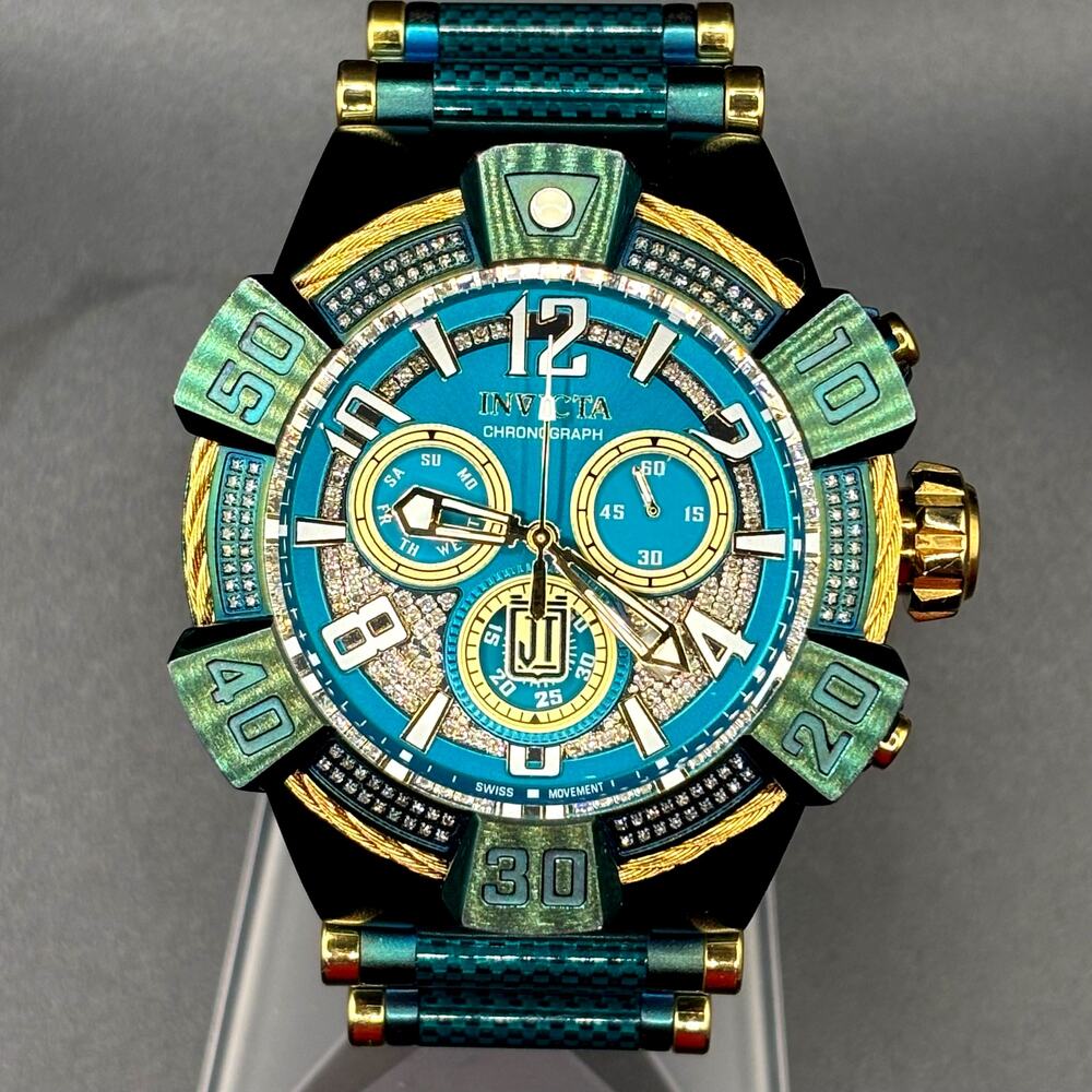 Invicta Jason Taylor Limited Edition 40440 Swiss Chronograph Diamond 52mm Watch